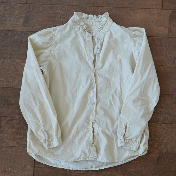 A SHIRT THING penelope cotton shirt Top Blouse - butter Yellow size XS $245 - Picture 1 of 8